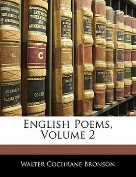 portada english poems, volume 2 (in English)