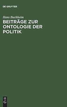 portada Beiträge zur Ontologie der Politik (en Alemán)