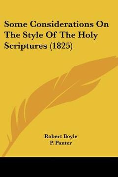 portada some considerations on the style of the holy scriptures (1825)