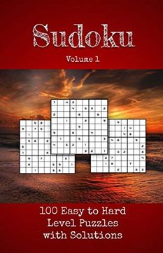 portada Sudoku: Volume 1 Easy to Hard Level fun Logic Puzzle Book Compact Travel Size for Adults (en Inglés)