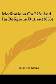 portada meditations on life and its religious duties (1863) (in English)