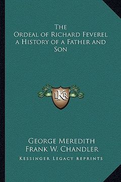 portada the ordeal of richard feverel a history of a father and son