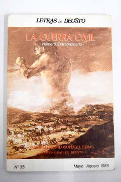 portada Letras de Deusto, Número 35, Mayo-Agosto 1986: La Guerra Civil (número extraordinario)