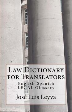 portada Law Dictionary for Translators: English-Spanish Legal Glossary (en Inglés)