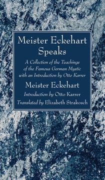 portada Meister Eckehart Speaks (en Inglés)