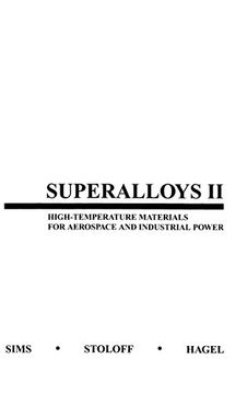 portada Superalloys ii: High-Temperature Materials for Aerospace and Industrial Power (en Inglés)