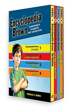 portada Encyclopedia Brown box set (4 Books) (in English)