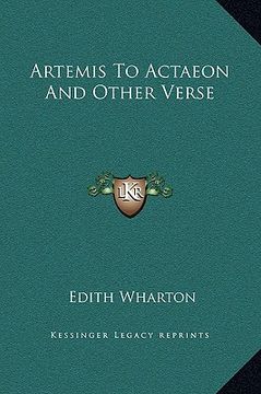 portada artemis to actaeon and other verse (in English)