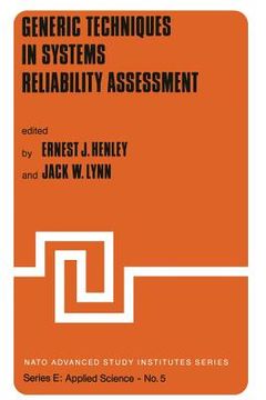 portada Generic Techniques in Systems Reliability Assessment (en Inglés)