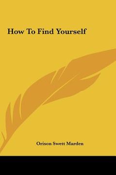 portada how to find yourself (en Inglés)