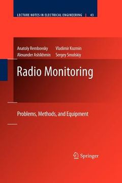 portada radio monitoring: problems, methods and equipment (en Inglés)