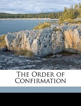 portada the order of confirmation (en Inglés)