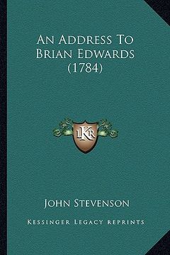 portada an address to brian edwards (1784)