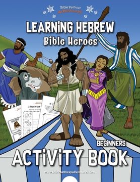 portada Learning Hebrew: Bible Heroes Activity Book (en Inglés)