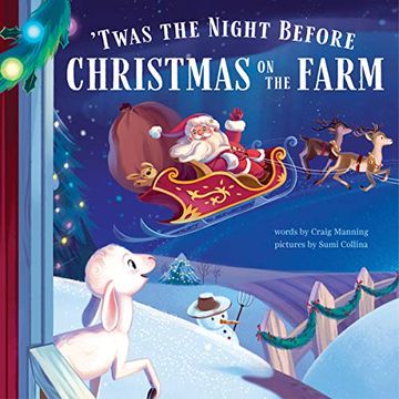 portada 'Twas the Night Before Christmas on the Farm (en Inglés)