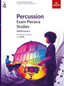portada Percussion Exam Pieces & Studies, Abrsm Grade 4: Selected From the Syllabus From 2020 (Abrsm Exam Pieces) (in English)