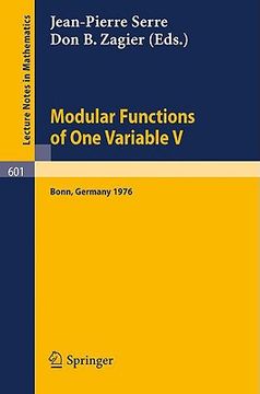 portada modular functions of one variable v: proceedings international conference, university of bonn, sonderforschungsbereich theoretische mathematik, july 2