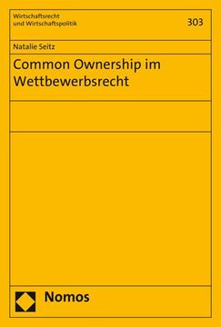 portada Common Ownership im Wettbewerbsrecht -Language: German (en Alemán)