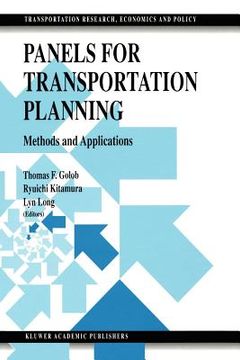 portada panels for transportation planning: methods and applications (en Inglés)
