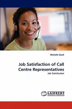 portada job satisfaction of call centre representatives (en Inglés)