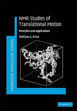 portada Nmr Studies of Translational Motion Hardback: Principles and Applications (Cambridge Molecular Science) (in English)