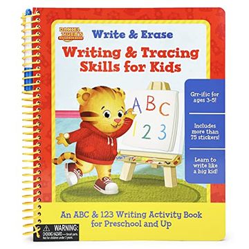 portada Daniel Tiger Writing & Tracing Skills for Kids (in English)