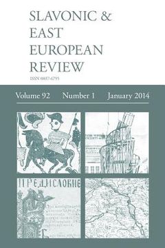 portada Slavonic & East European Review (92: 1) January 2014 (in English)
