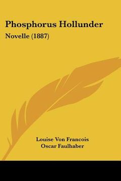 portada phosphorus hollunder: novelle (1887) (en Inglés)