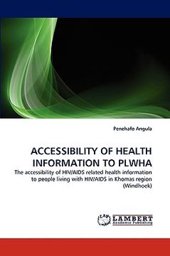 portada accessibility of health information to plwha (en Inglés)