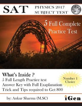 portada SAT Physics Practice-Test: SAT Physics Subject test (5 Full Practice Test) (en Inglés)
