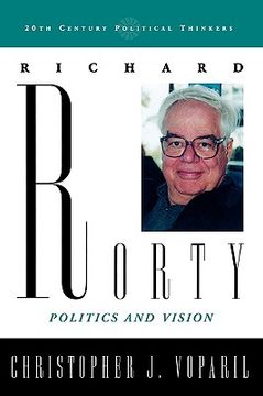 portada richard rorty: politics and vision (en Inglés)