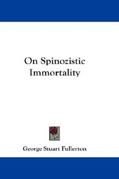 portada on spinozistic immortality (en Inglés)