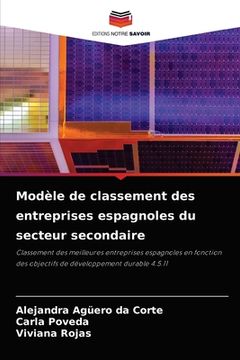 portada Modèle de classement des entreprises espagnoles du secteur secondaire (en Francés)
