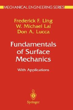 portada fundamentals of surface mechanics: with applications (in English)