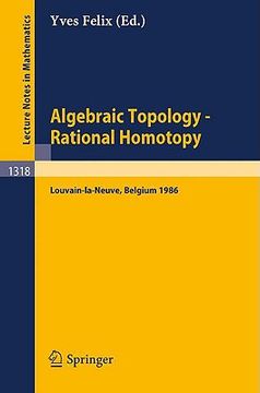 portada algebraic topology - rational homotopy (en Francés)