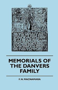 portada memorials of the danvers family (en Inglés)