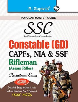portada Ssc: Constable (Gd) (Capfs (en Inglés)