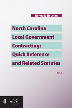 portada North Carolina Local Government Contracting: Quick Reference and Related Statutes