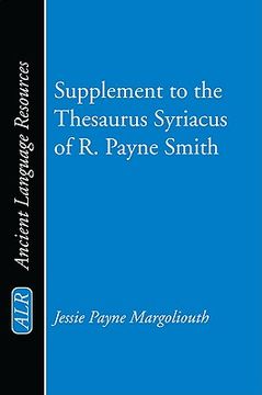 portada supplement to the thesaurus syriacus of r. payne smith (en Inglés)