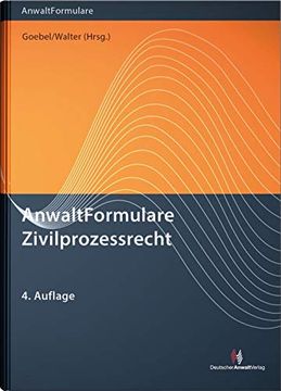 portada Anwaltformulare Zivilprozessrecht (en Alemán)