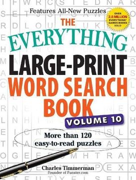 portada The Everything Large-Print Word Search Book, Volume 10: More Than 120 Easy-to-Read Puzzles (in English)