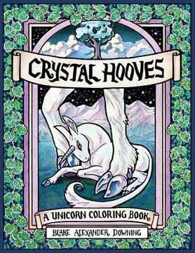 portada Crystal Hooves: A Unicorn Coloring Book (en Inglés)