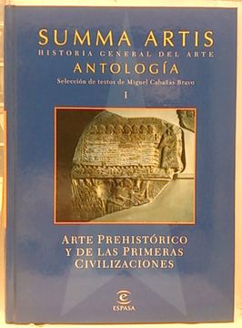portada Summa Artis. Historia del Arte. Antologia i. Arte Prehistorico y de las Primeras Civilizaciones