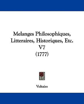 portada melanges philosophiques, litteraires, historiques, etc. v7 (1777) (en Inglés)