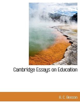 portada cambridge essays on education