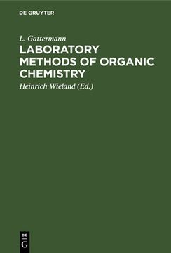 portada Laboratory Methods of Organic Chemistry (en Inglés)