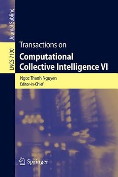 portada transactions on computational collective intelligence vi (en Inglés)