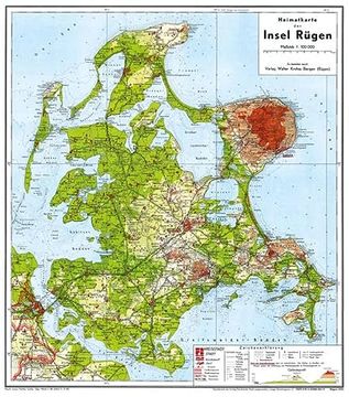 portada Historische Karte: Insel Rügen 1949 (Gerollt) (en Alemán)