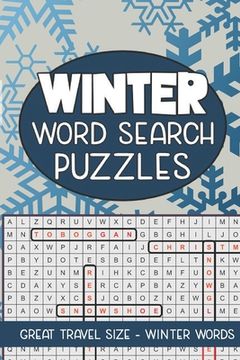 portada Winter Word Search Puzzles: Seek and Find Word Circle Puzzle Book Seasonal Activity Book for Kids and Adults