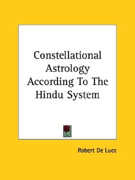 portada constellational astrology according to the hindu system (in English)